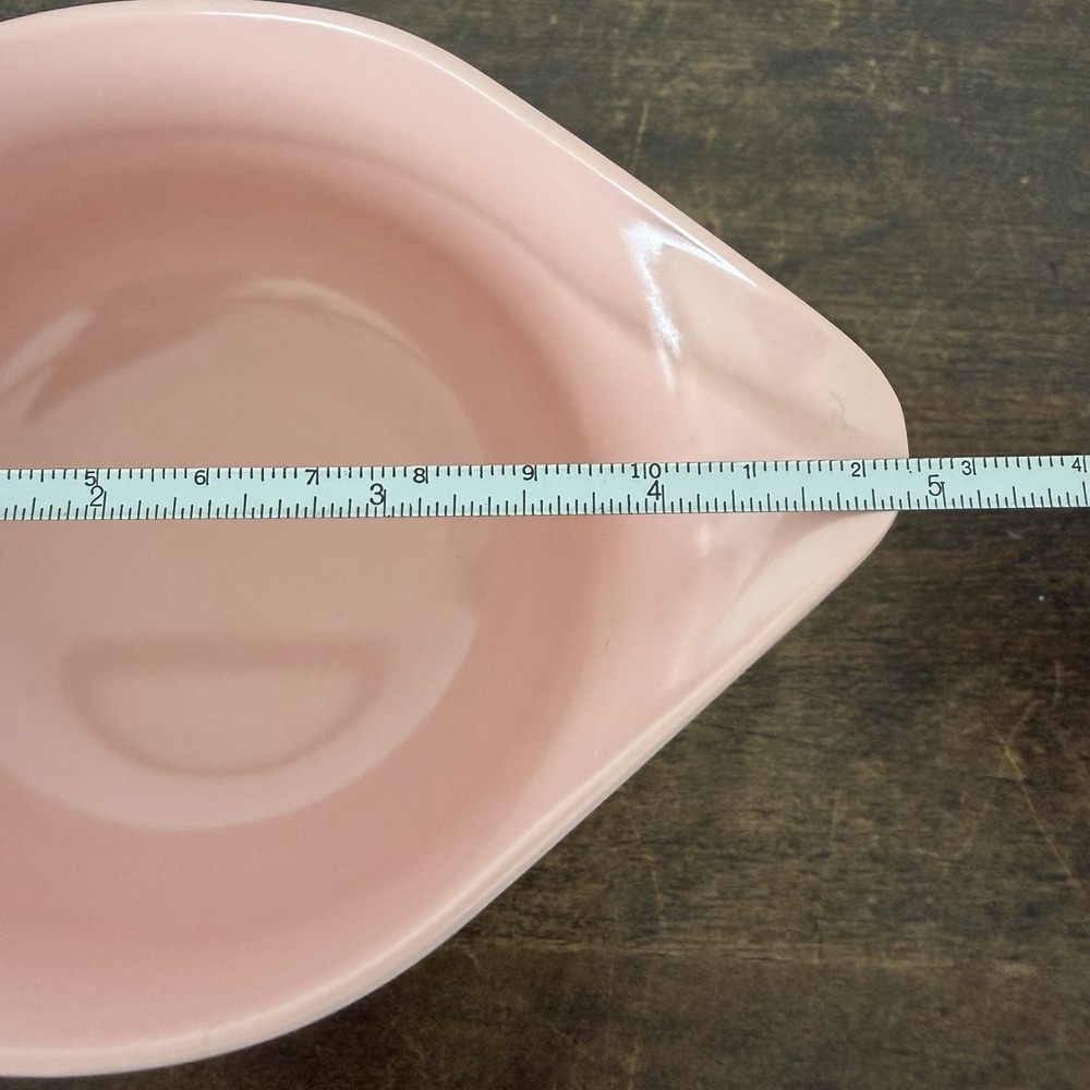 Vintage Miramar Melmac Pink Melamine Creamer Sugar Bowl & 4 Cups MCM Set - Picture 4 of 10